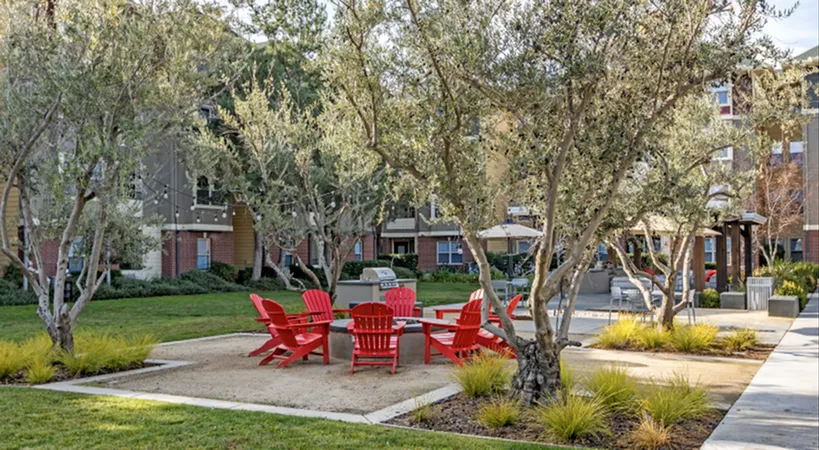 Outdoor BBQ area