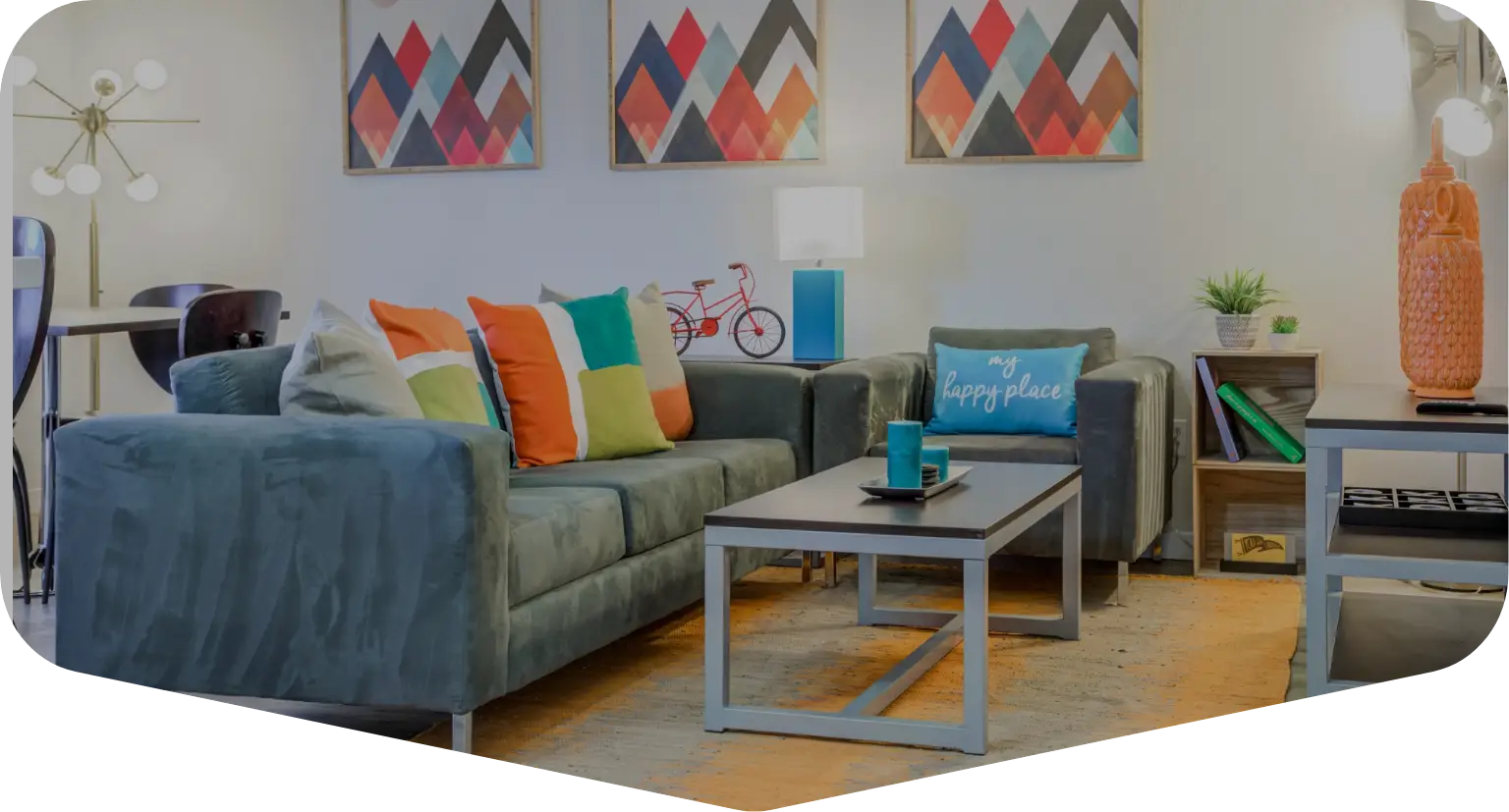 Floor plan layouts for The U student apartments in Davis CA